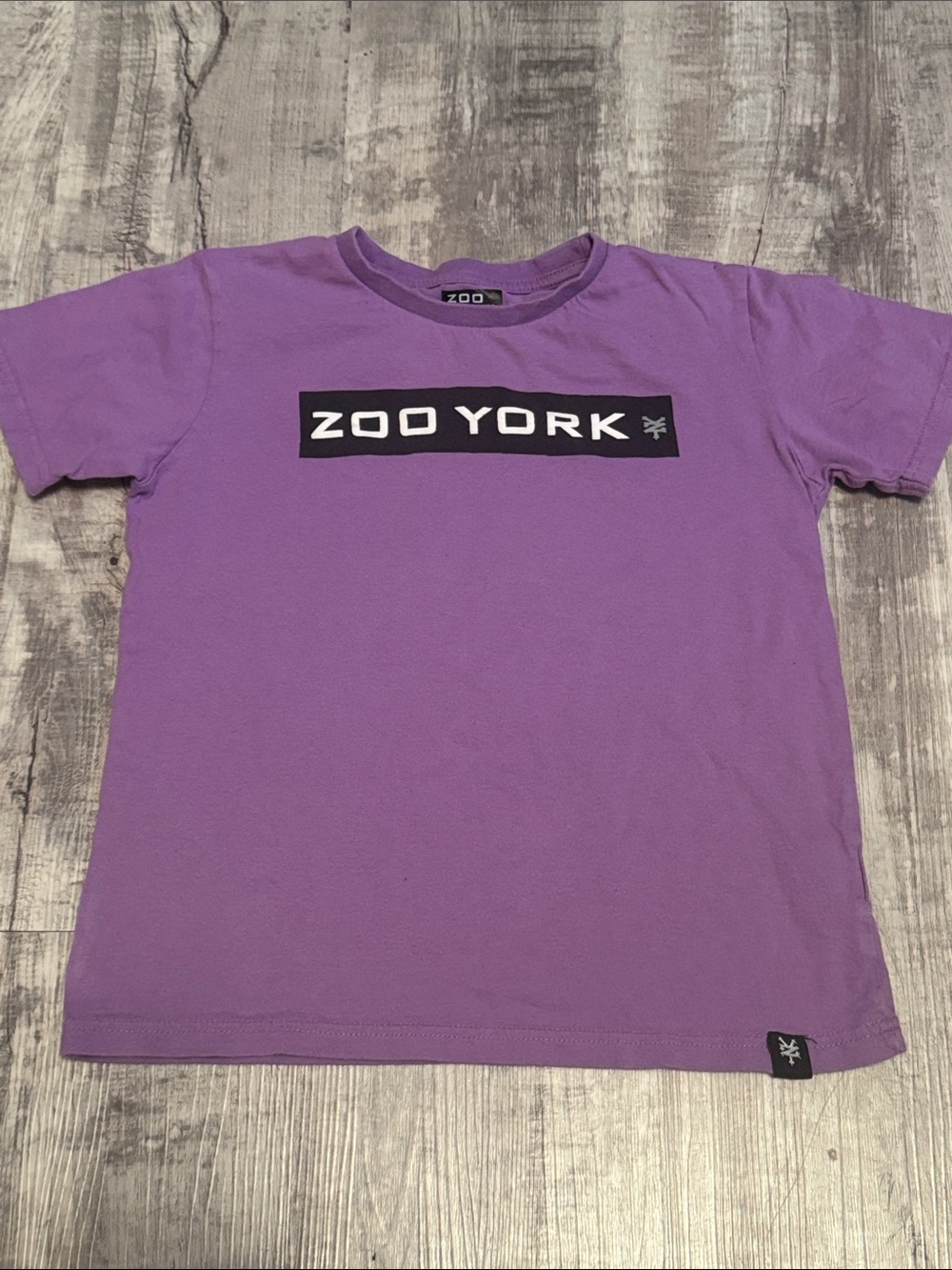 Youth Zoo York Purple Short Sleeve Logo Tee